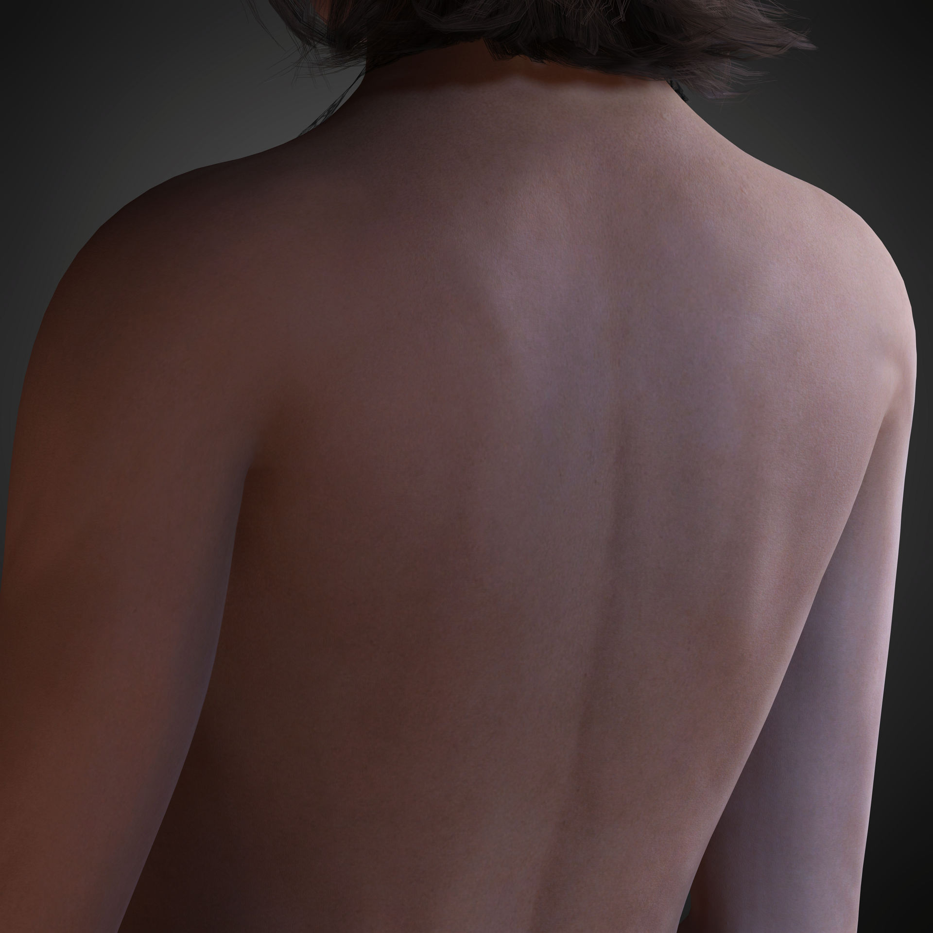 Realistic Female Character Elegant Style Rigged Game Ready Low-poly 3D model