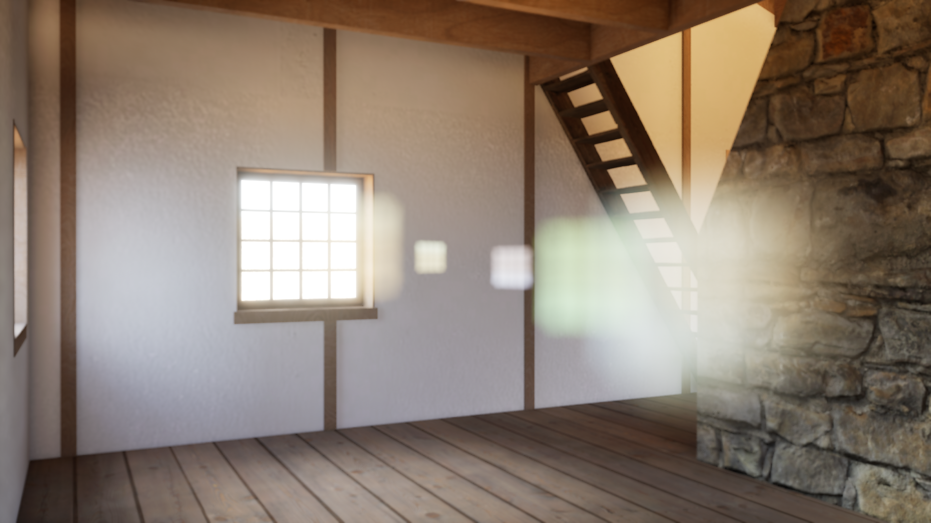 Little House on the Prairie Low-poly 3D model